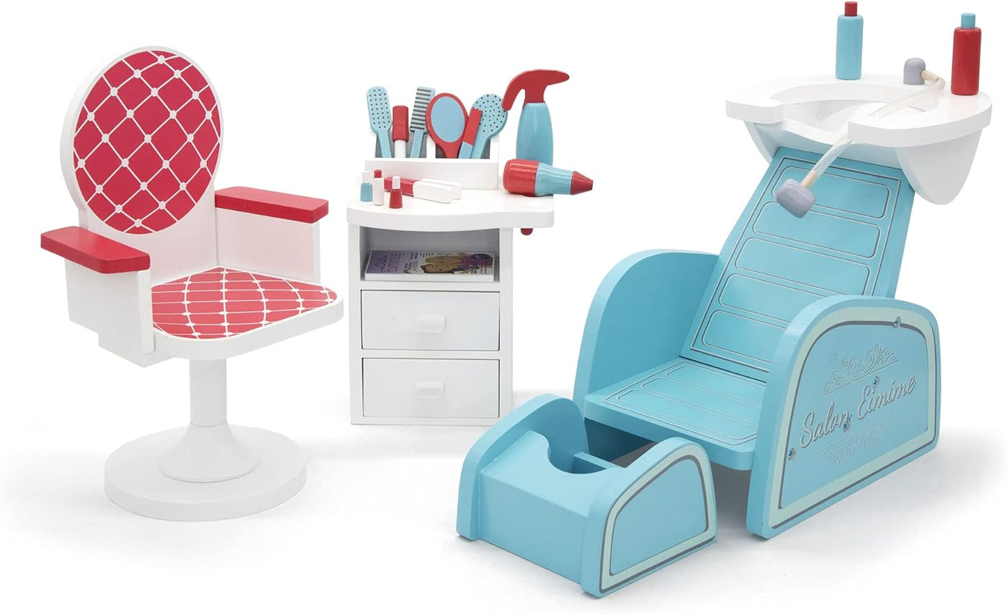18 Inch Doll Furniture Salon and Nail Set for Creative Play