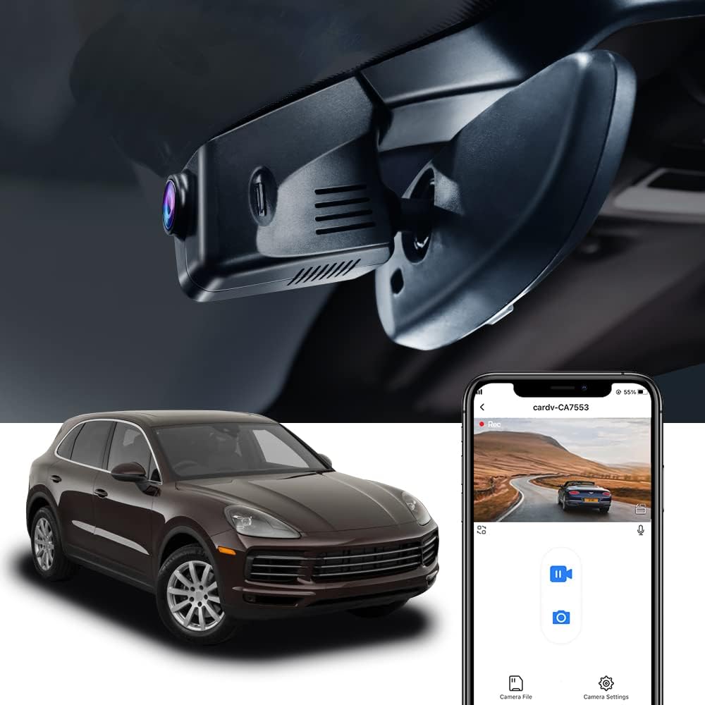 Fitcamx 4K Dash Cam for Porsche Macan Panamera Cayenne Models