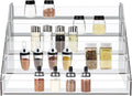 WUIVIUT Spice Rack Organizer For Cabinet - Clear Tiered Spice Shelf