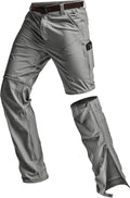 CQR Men's Convertible Cargo Tactical Pants - Lightweight, Zip-Off 50+)