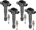 Ignition Coil Pack and Iridium Spark Plugs Compatible with Acura RSX