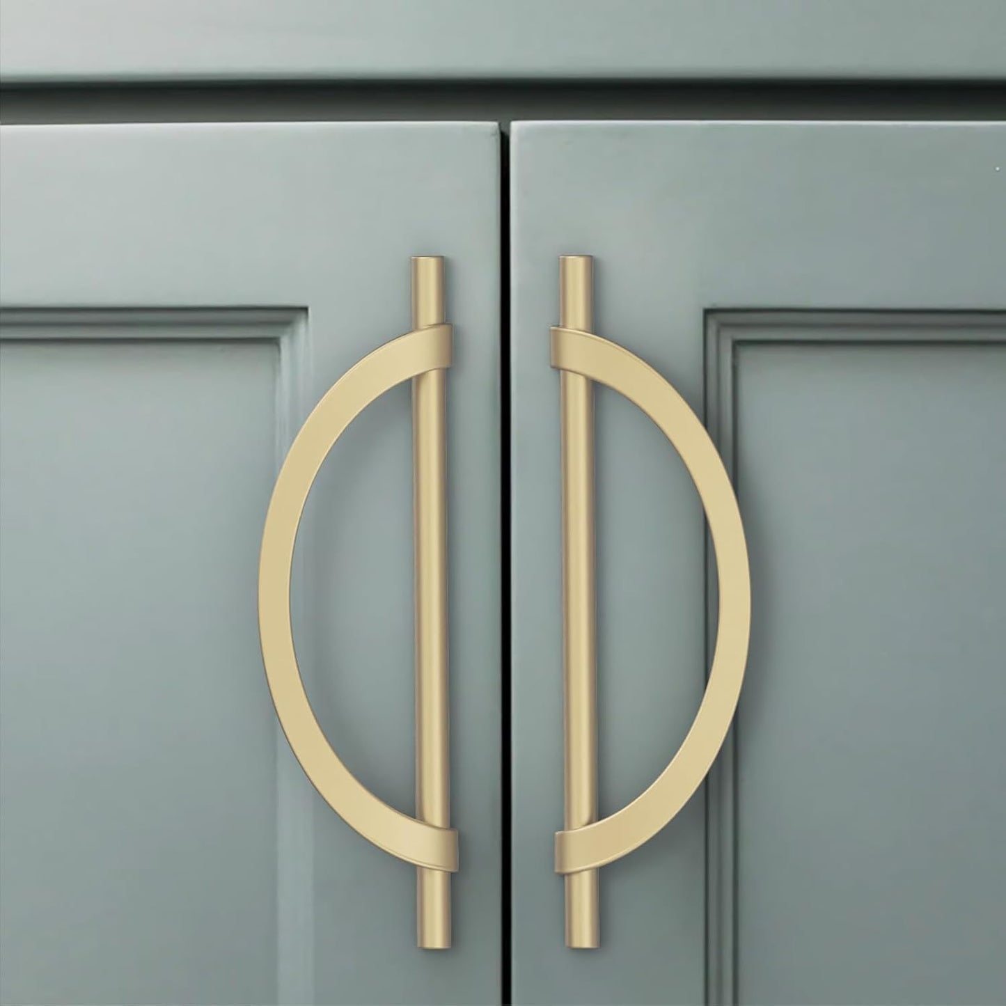 Brushed Gold Cabinet Pulls - 10 Pack, 7.5 Inch Handles for DIY