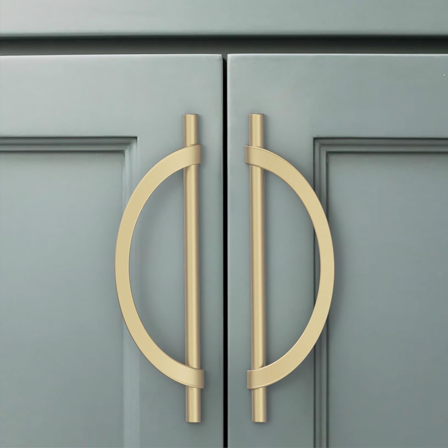 Brushed Gold Cabinet Pulls - 10 Pack, 7.5 Inch Handles for DIY