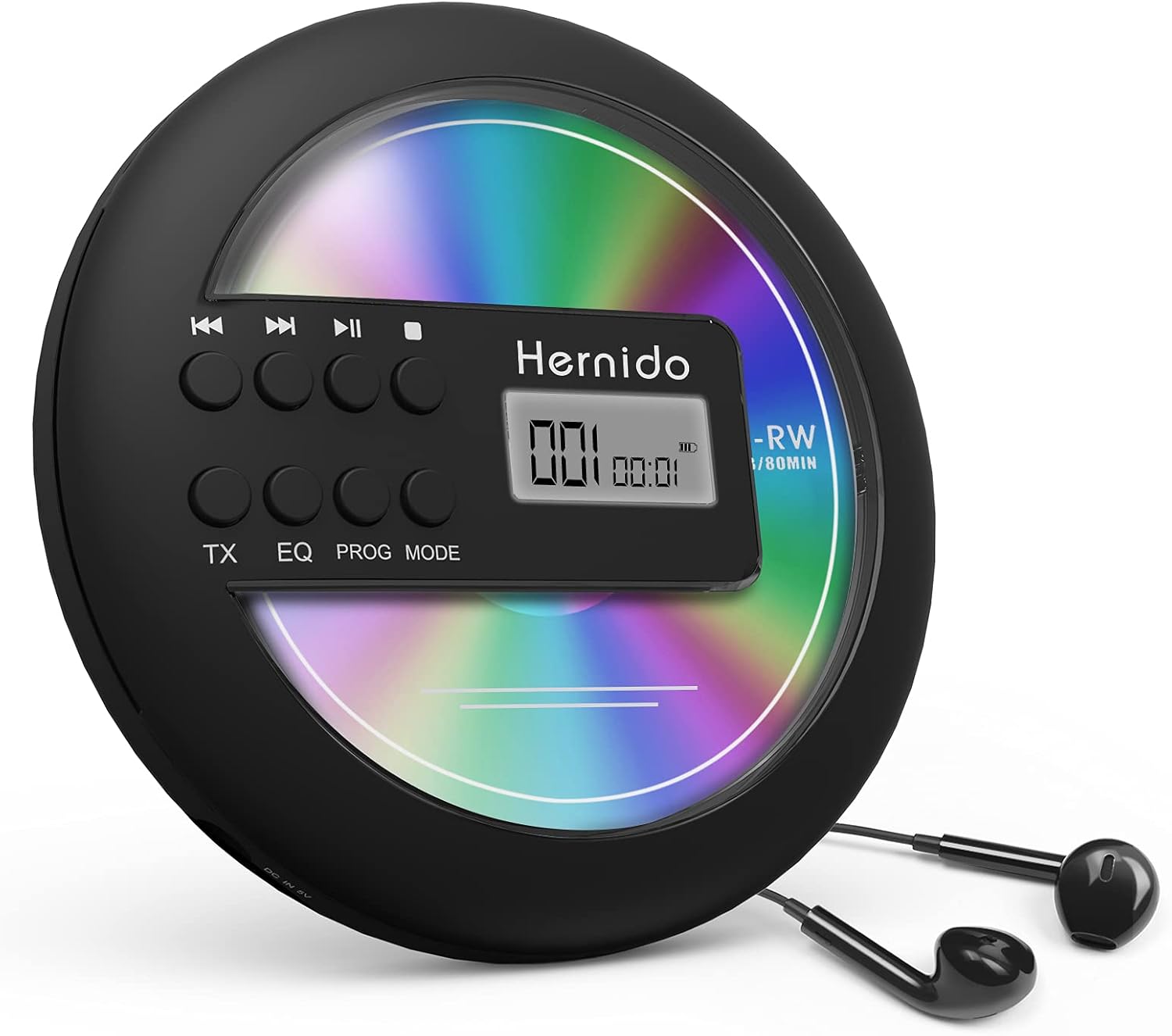 Rechargeable Portable CD Player for Car with FM Transmitter