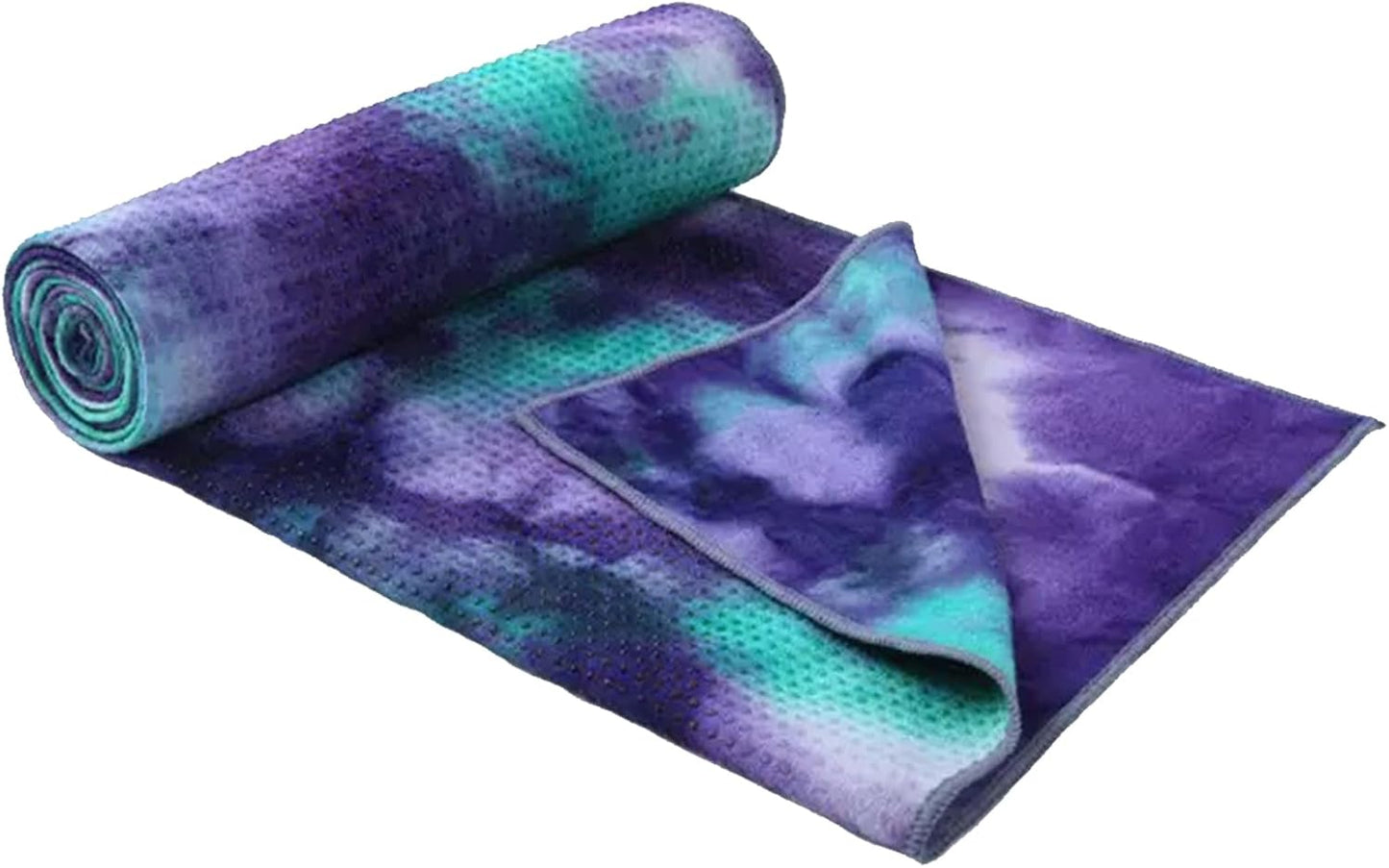 Sweat-Absorbent Non-Slip Yoga Towel ~ Purple/Blue