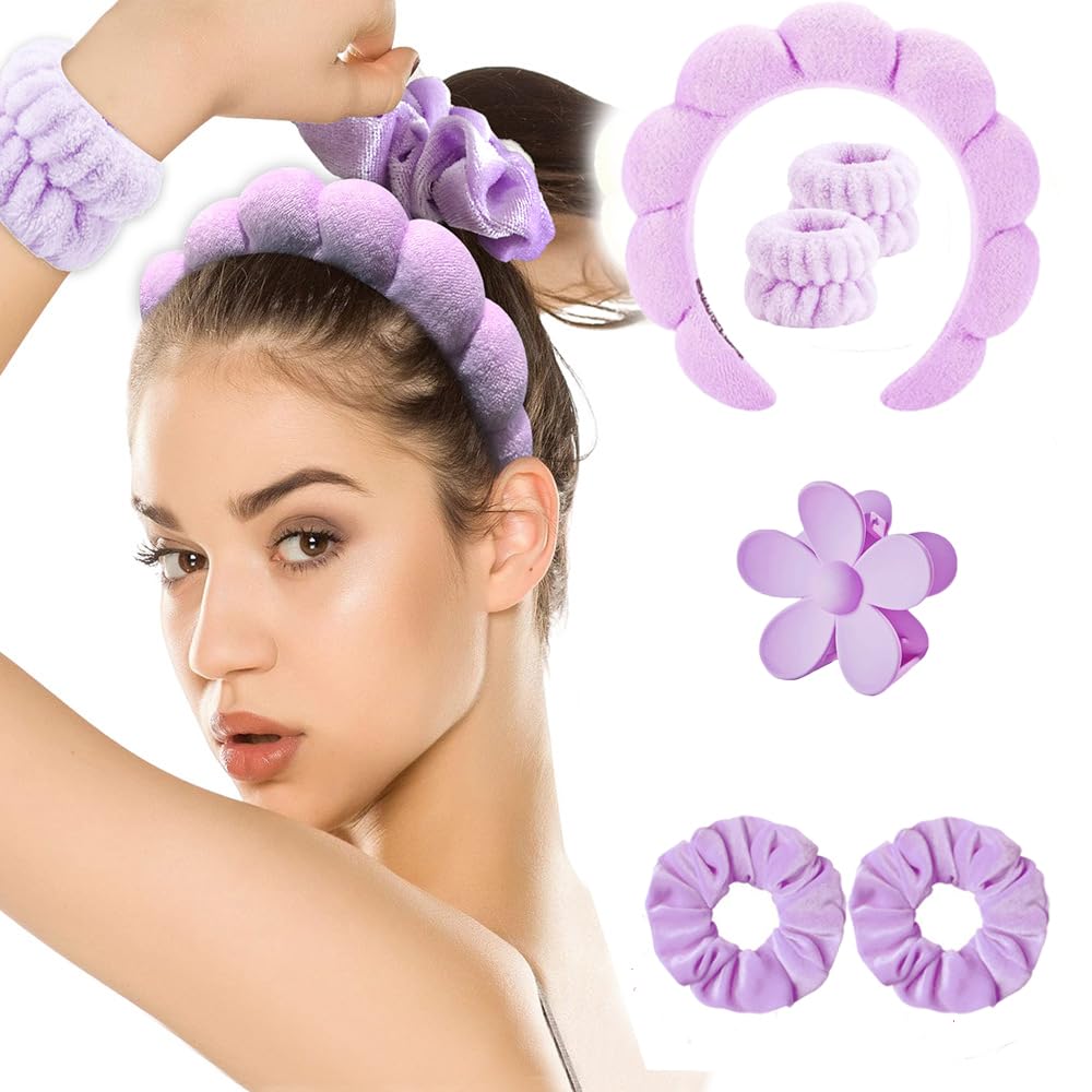 6-Pack RICHTOP Spa Headbands: Puffy Soft Skincare Must-Have