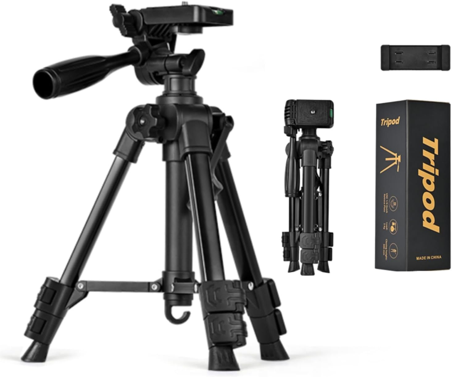 Aovinn Mini Tripod: Adjustable Height, 5 lbs Capacity, 360 Rotation