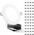 6 Inch Recessed Lighting Slim LED Downlight - Dimmable Warm White