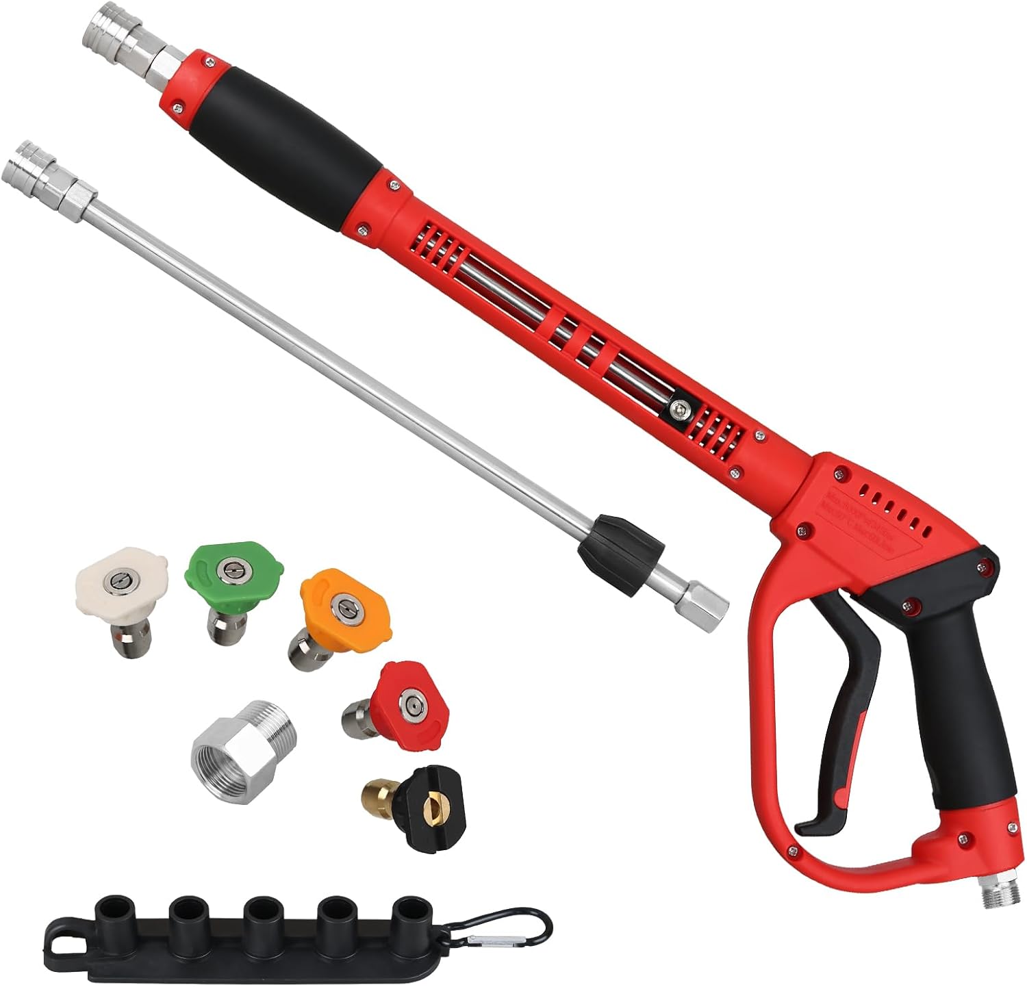 Pressure Washer Gun with Extension Wand for 5000 PSI Cleaning