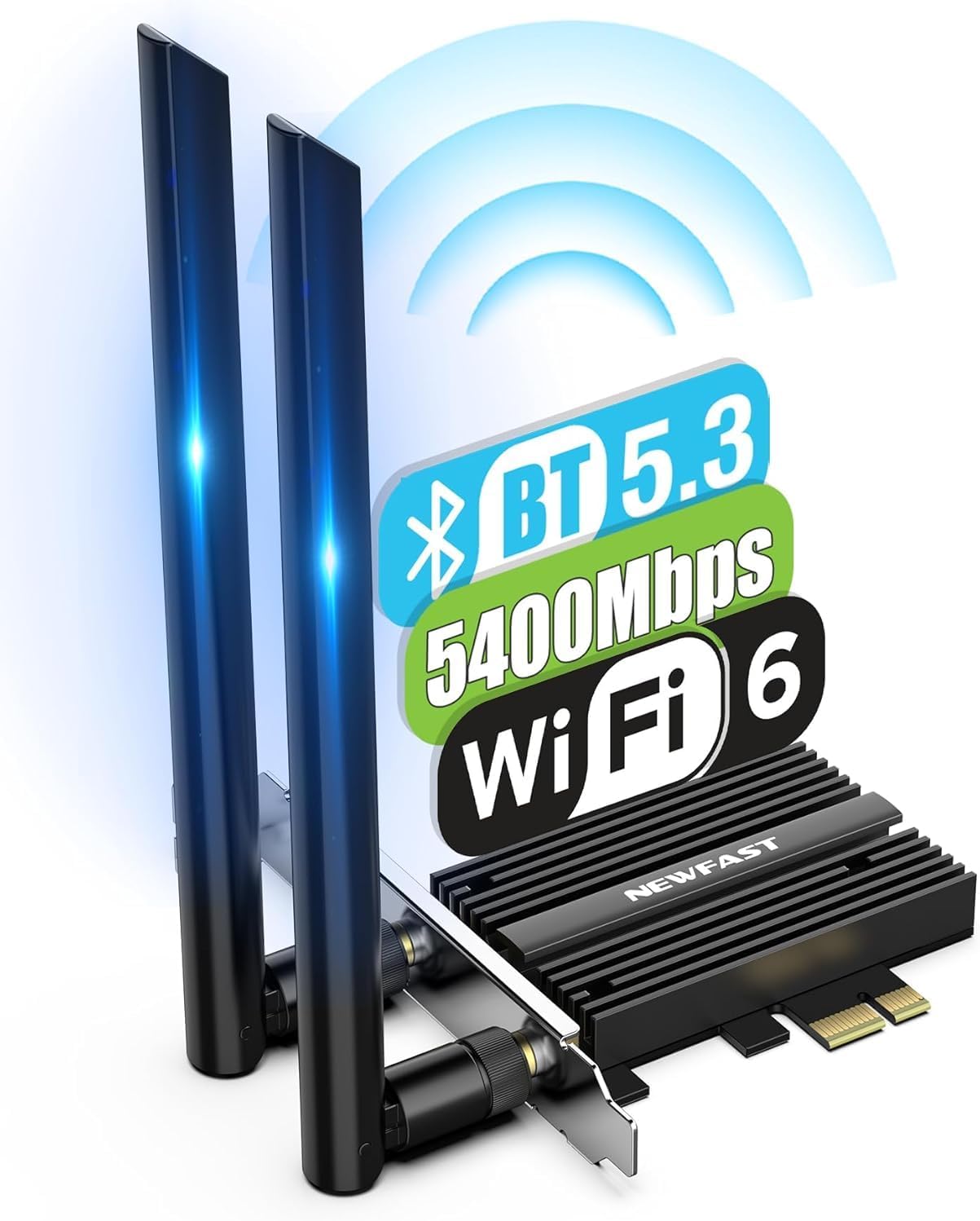 NEWFAST AXE5400 PCIe WiFi Card: Ultimate Tri-Band Network Solution