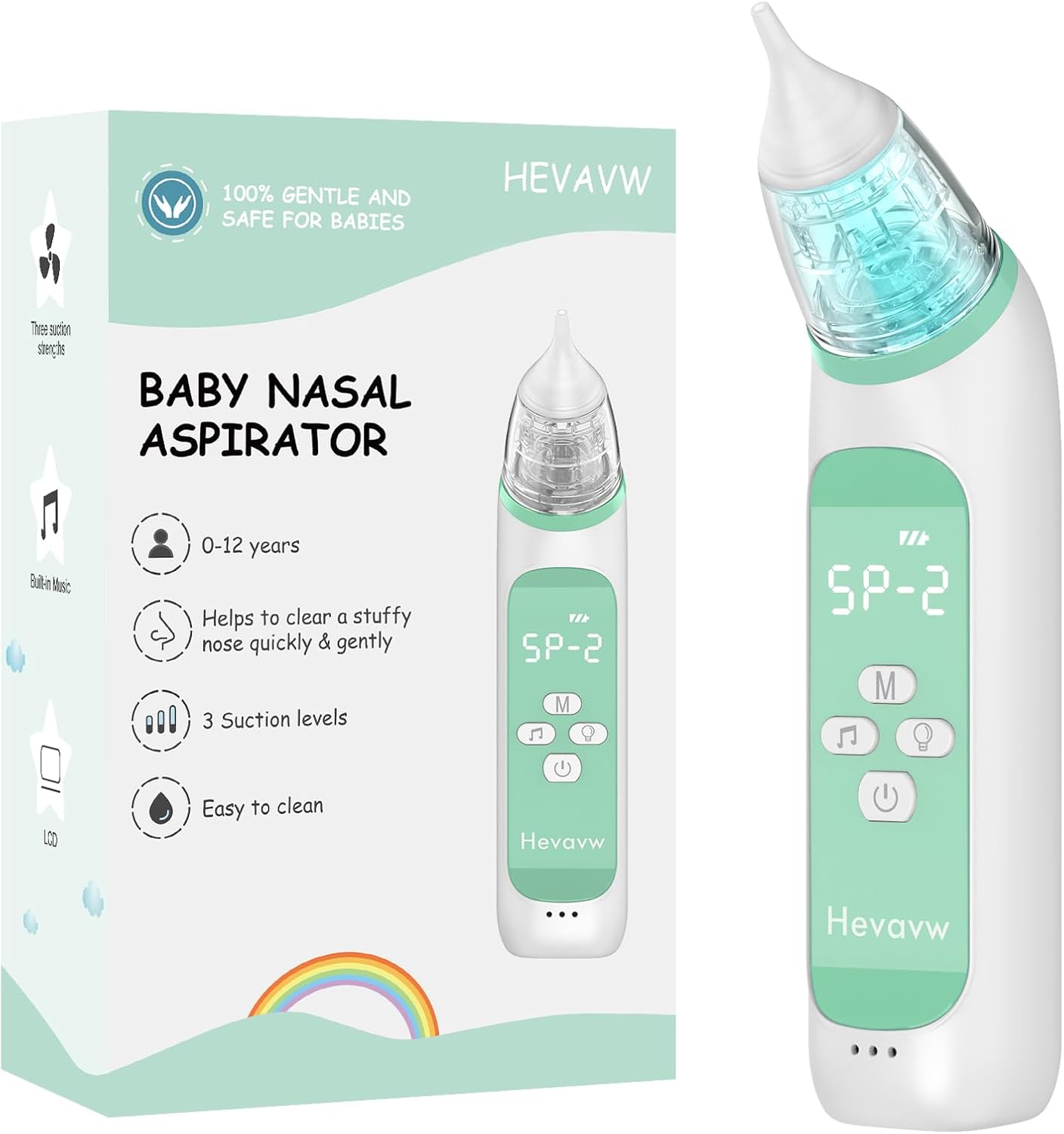 Electric Nasal Aspirator for Baby - Gentle Mucus Cleaner Tool