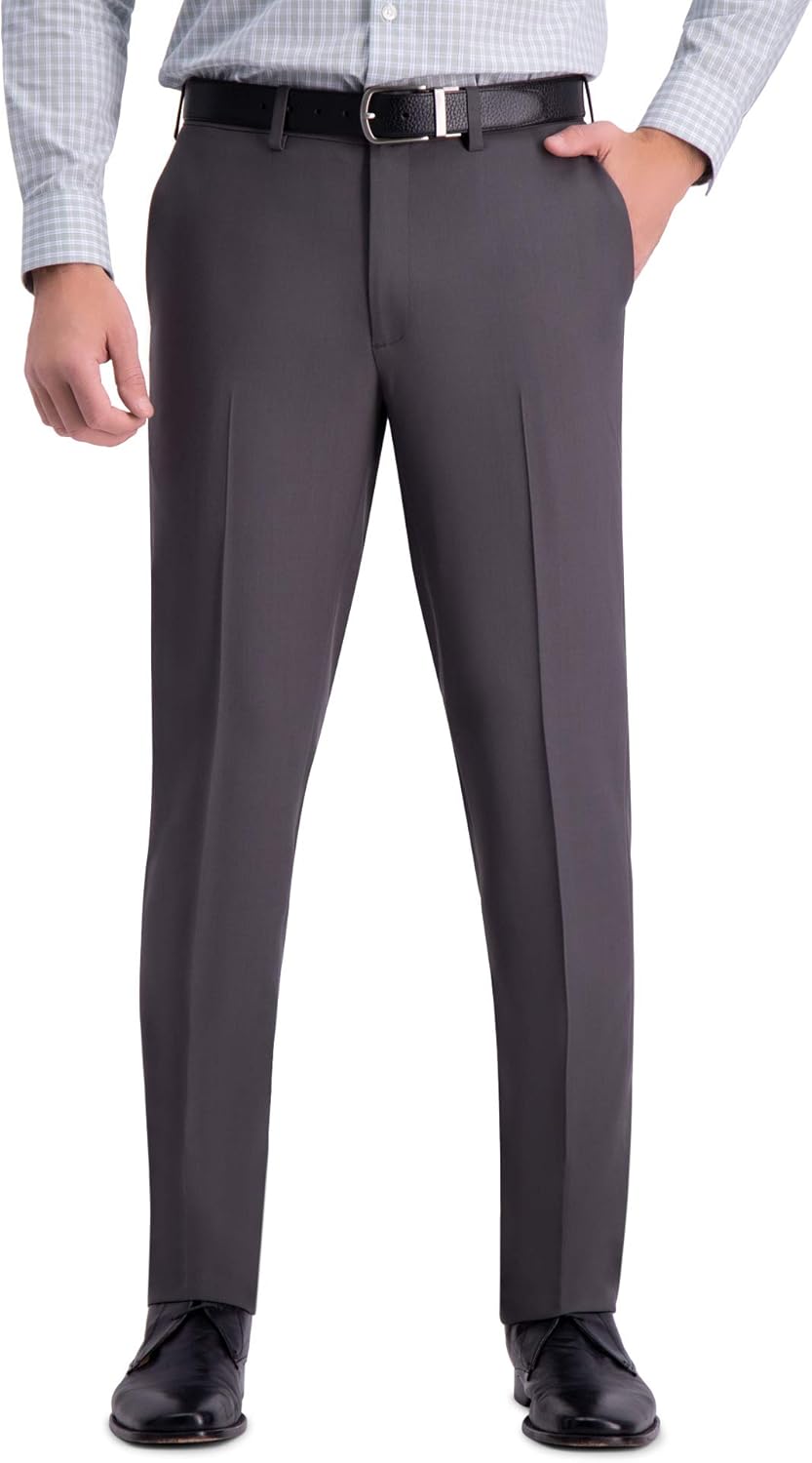 Haggar Mens Premium Comfort Dress Pant for Stylish Comfort