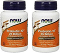 Now Probiotic-10 25 Billion 50 Count (Pack of 2) - Digestive Support