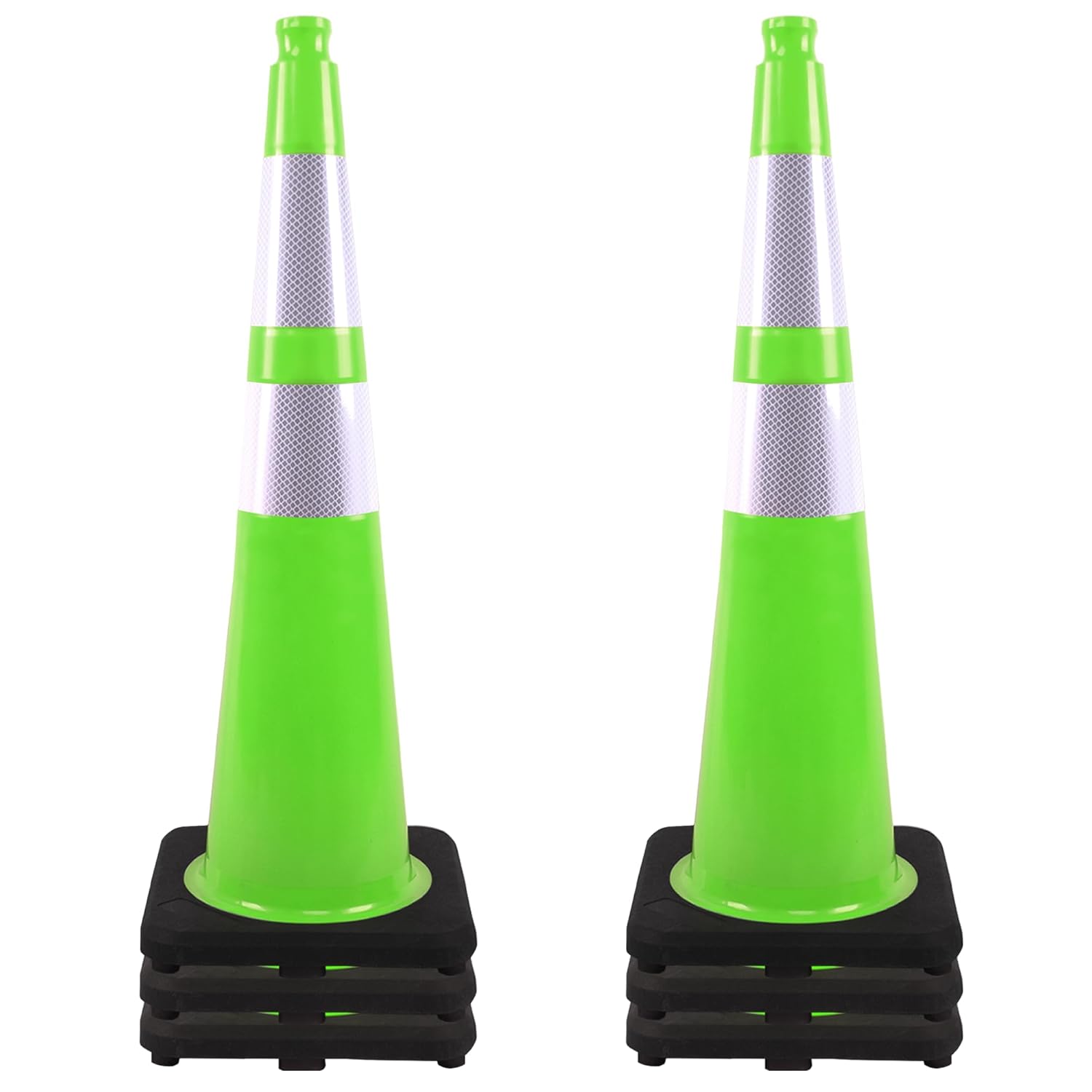 36in Traffic Safety Cones for Roadwork, Parking, and More