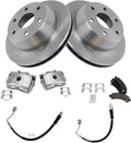 TRQ Rear Brake Pad & Rotor Kit Compatible with Chevy/GMC 1500