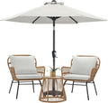 Patio Umbrella for Outdoor Market Table 7.5ft Light Beige - Tilt