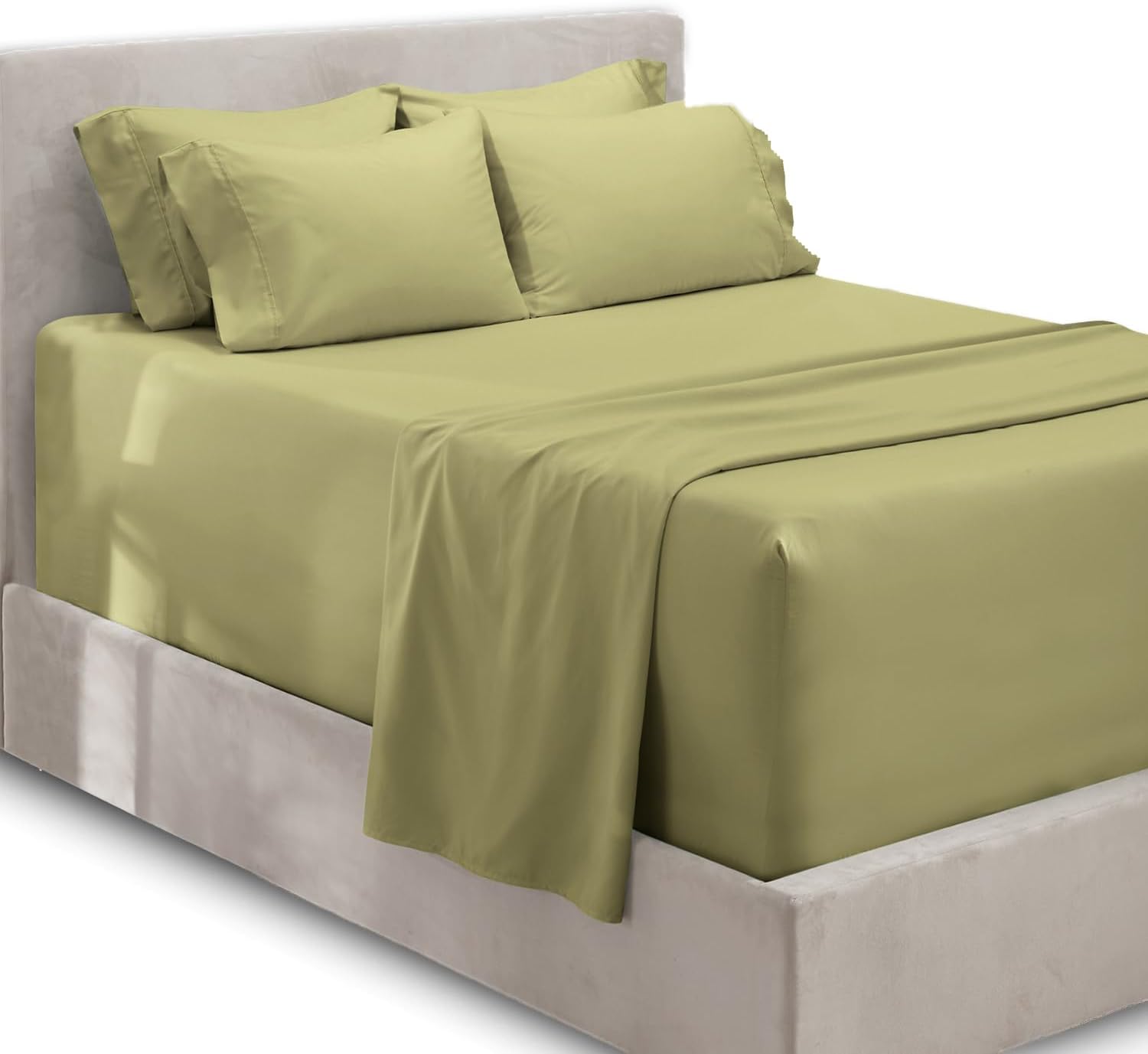 Luxury Soft 6 Piece Bed Sheet Set with Extra Deep Pockets