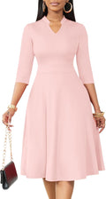 Casual Fit and Flare Midi Dress for Women - Comfortable SemiFormal
