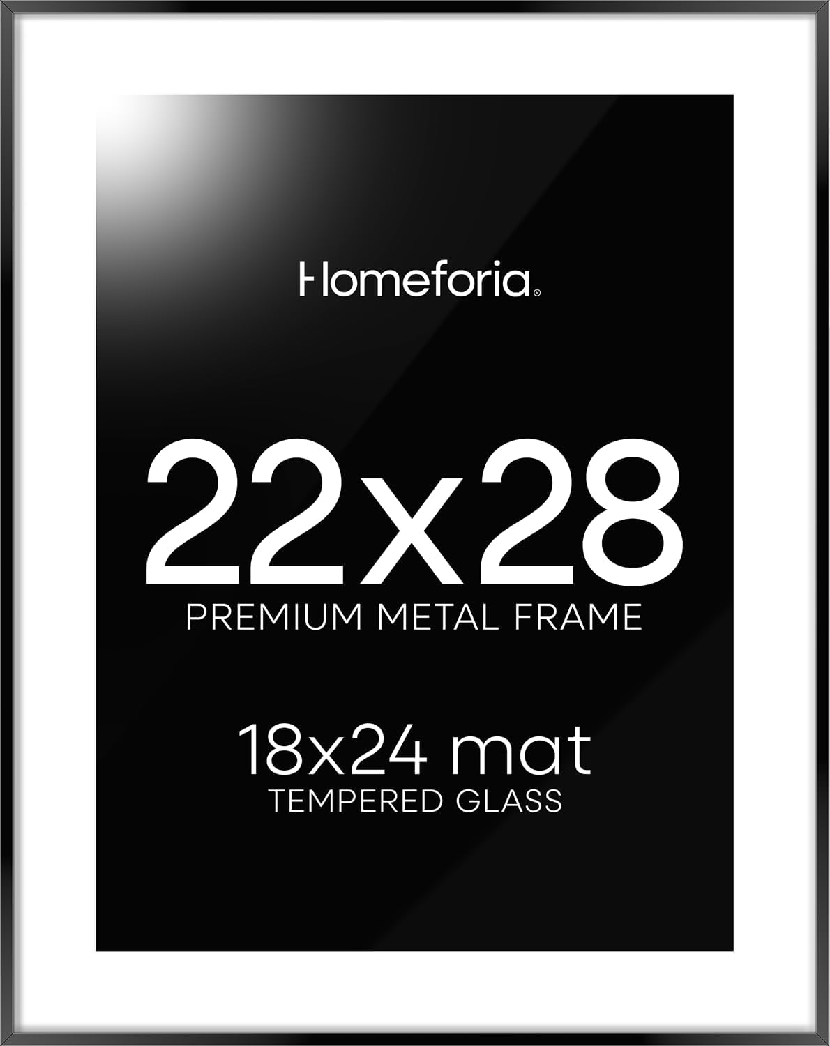 22x28 Poster Frame Black - High End Metal Picture Frame