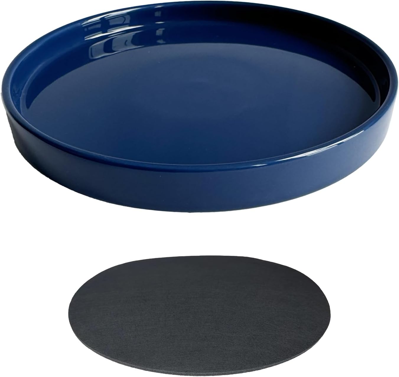 Ceramic Plant Saucer Pot Tray 10 Inch for Indoor and Outdoor Use