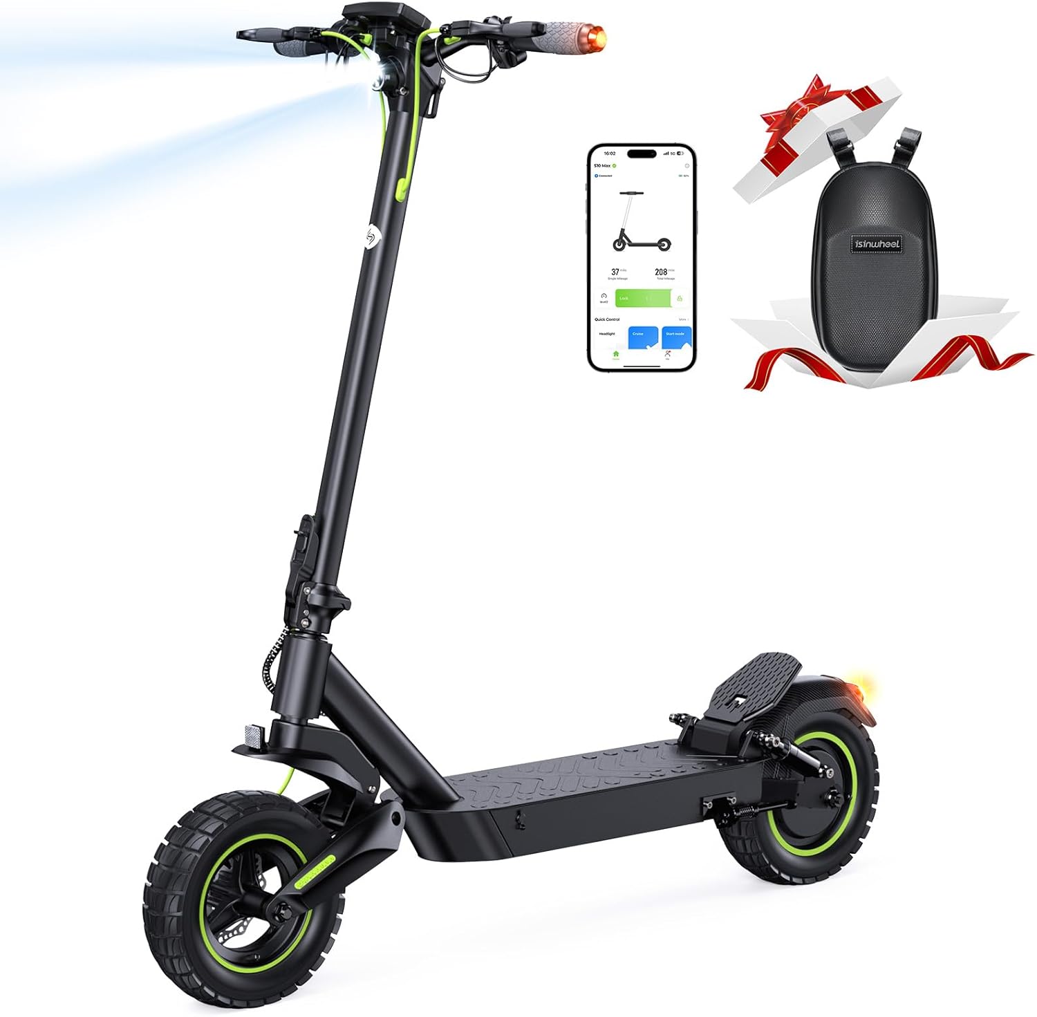 isinwheel Electric Scooter for Adults with 28 MPH Speed and Range
