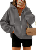 Trendy Queen Zip Up Cropped Hoodie for Women - Cozy Fall Essential