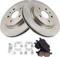 TRQ Rear Brake Pad & Rotor Kit Compatible with Cadillac CT5 and CT6