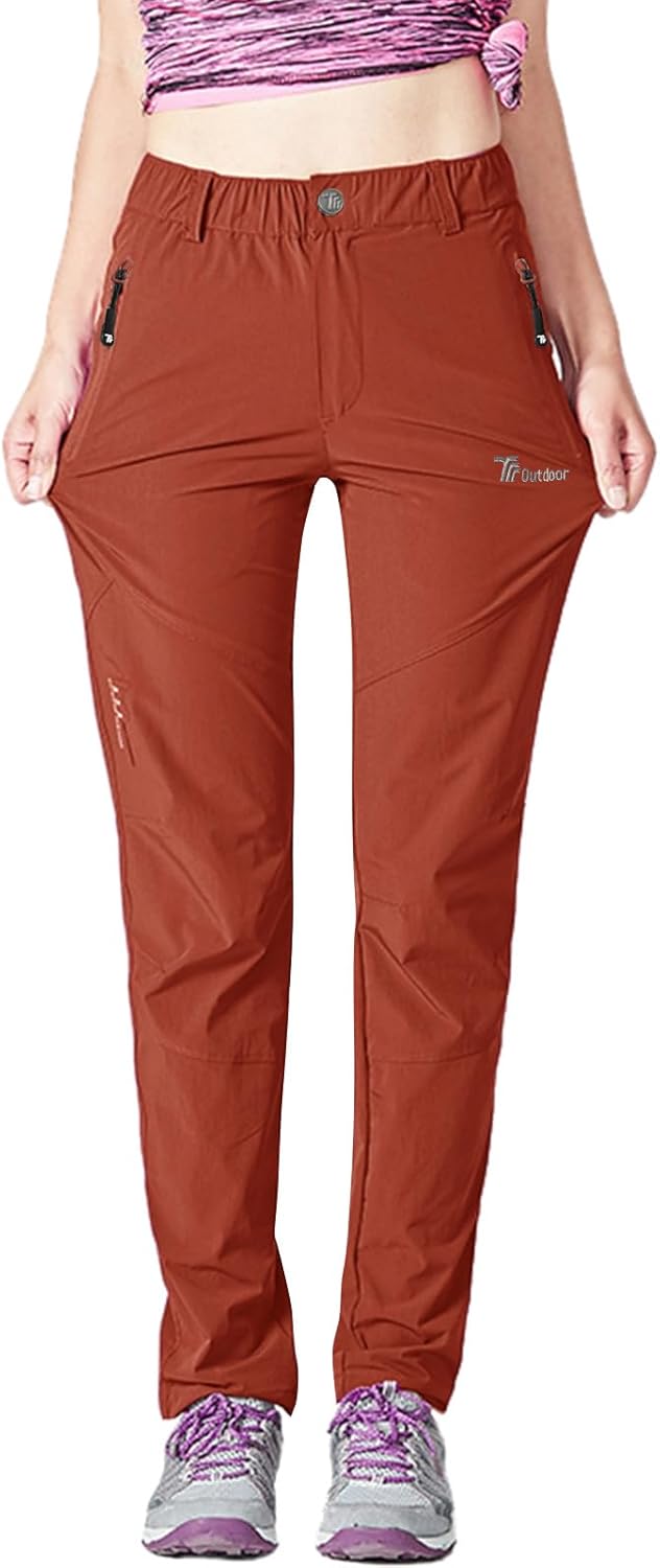 Rdruko Women's Hiking Pants Lightweight Quick Dry Water Resistant
