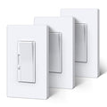 Super Slim Dimmer Light Switch - Quiet Rocker, Screwless Wallplate