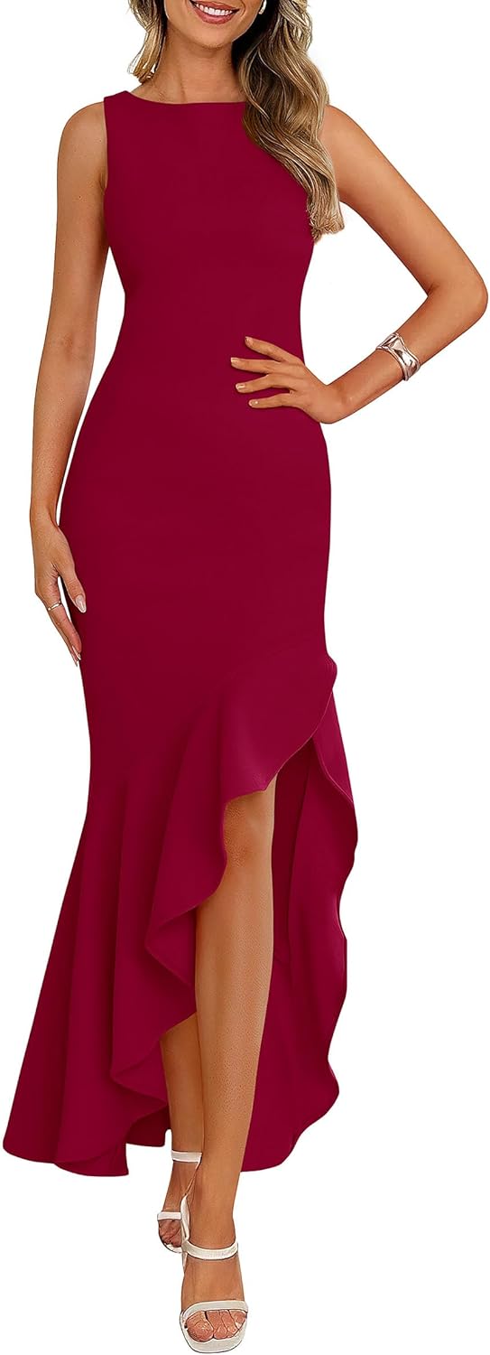 PRETTYGARDEN Wedding Guest Dresses for Women - Elegant Maxi Style