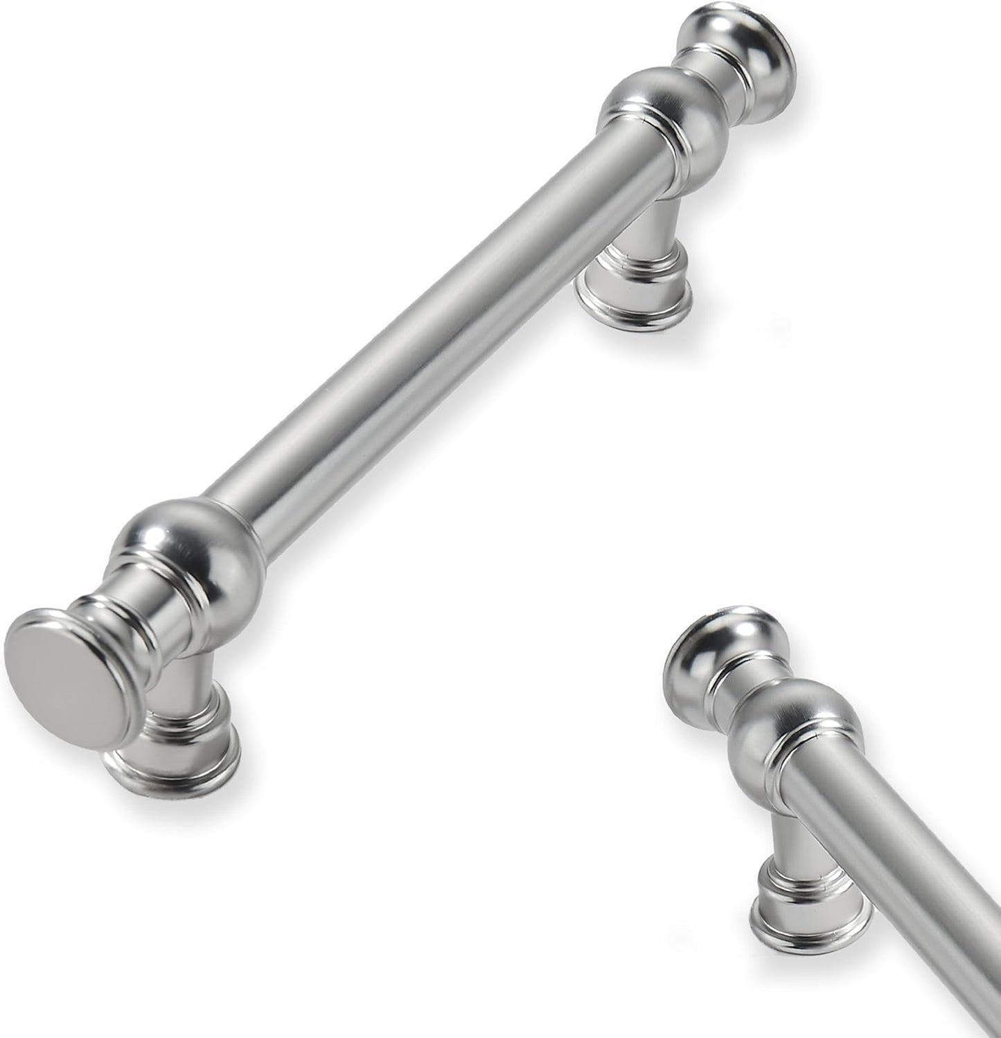 10-Pack 3in Brushed Satin Nickel Cabinet Pulls for Kitchen Use