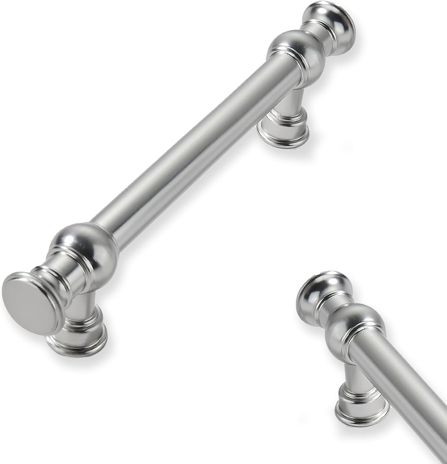 10-Pack 3in Brushed Satin Nickel Cabinet Pulls for Kitchen Use