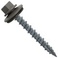 Metal Roofing Screws 10 x 1-1/2 in Pewter Gray Slate Gray - Durable