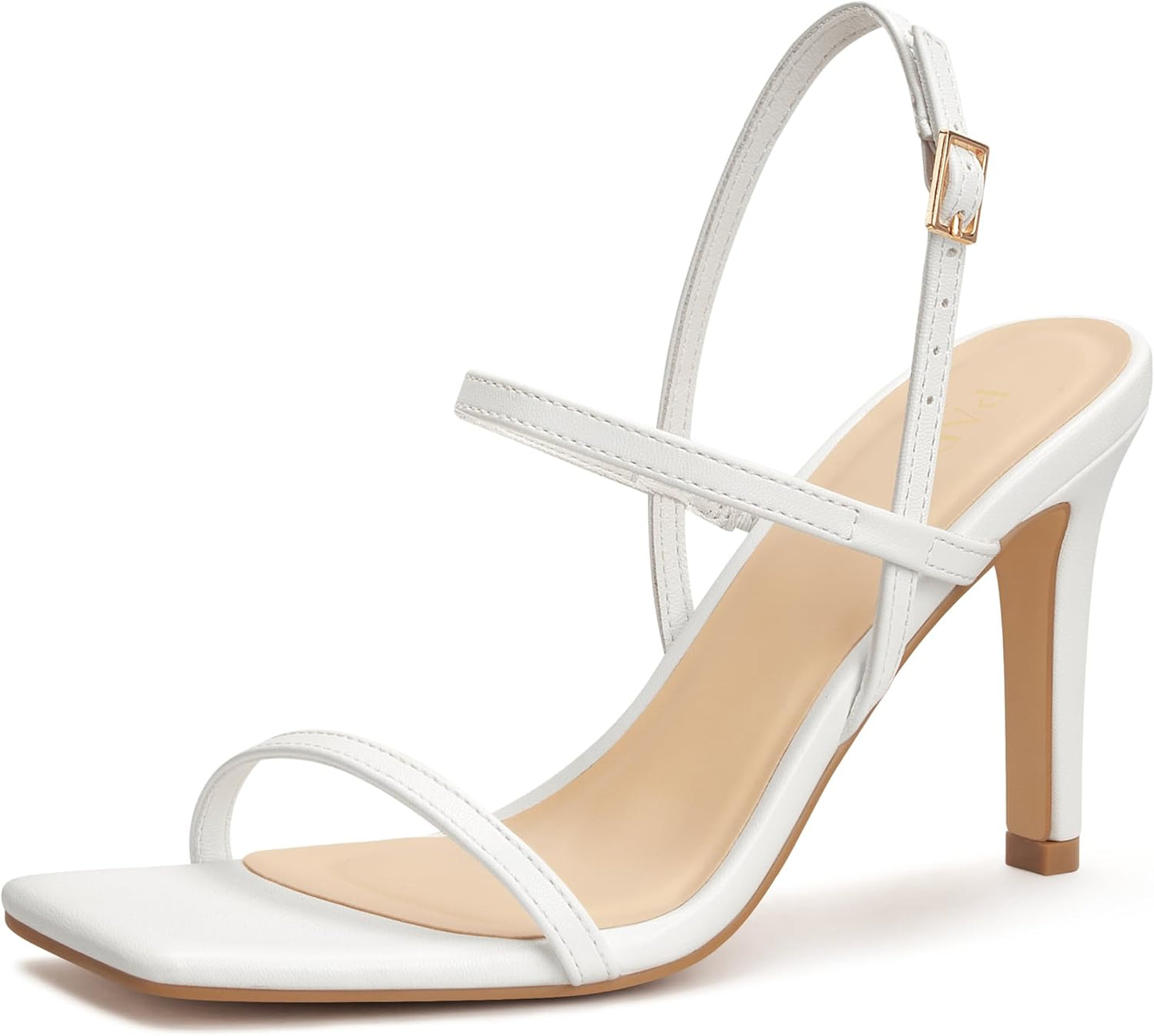 Women's Strappy High Heeled Sandals for Comfy Weddings