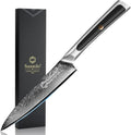 Sunnecko Paring Knife 5 in VG10 Damascus Utility Knife - Precise