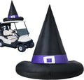 Halloween Inflatable Witch Hat for Golf Cart - Bright LED 4 ft