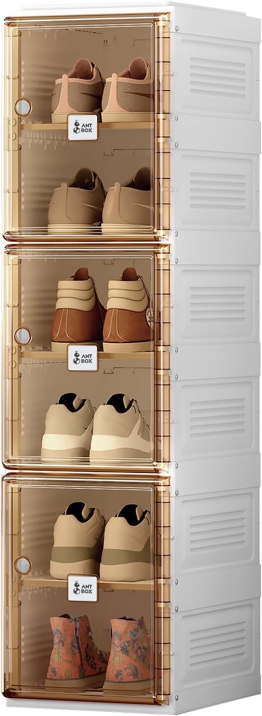 ANTBOX Shoe Organizer Storage Box for Easy Shoe Management