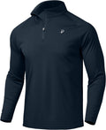Pudolla Men's 1/4 Zip UPF 50+ Sun Protection Shirt - Cool Rash Guard