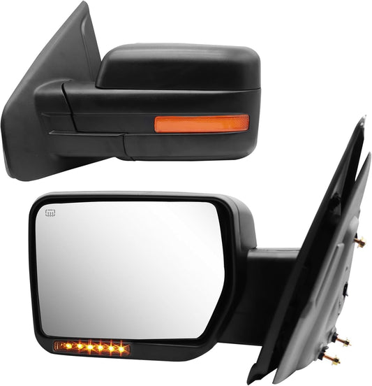 Towing Mirrors for 2007-2014 F150 with Puddle Light & Signal