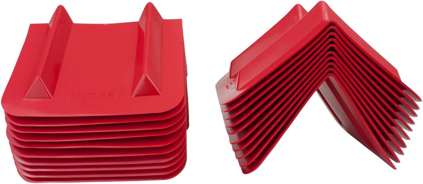 V Edge Protectors for Flatbed Cargo Loads - 20 Pack Red
