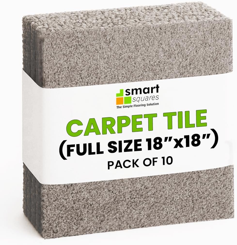 Smart Squares Carpet Tiles 18x18 Inch for Easy DIY Flooring