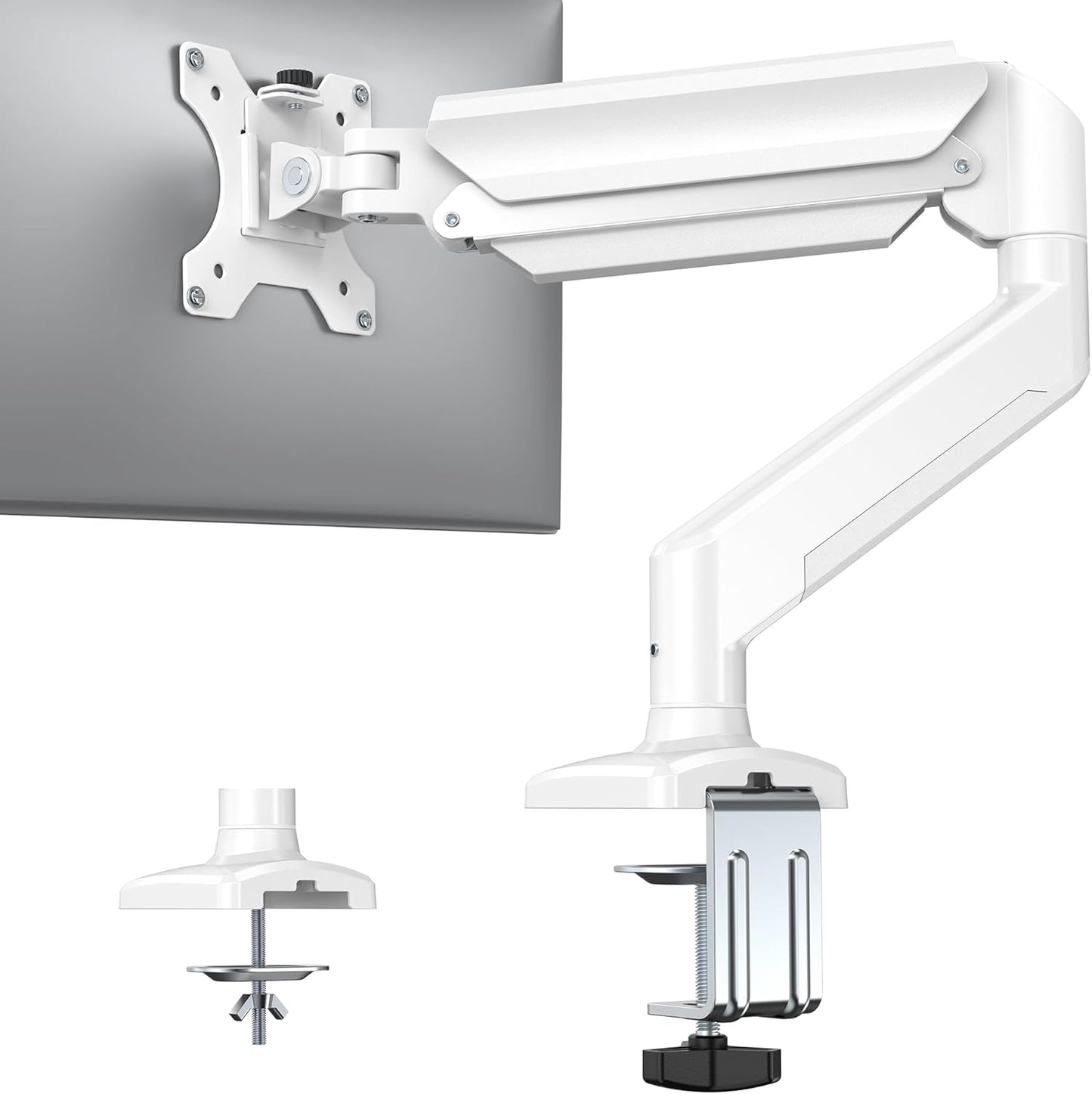HUANUO Height Adjustable Monitor Arm - Maximize Workspace Efficiency