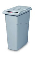 Rubbermaid Slim Jim Waste Confidential Combo 23-Gallon Gray