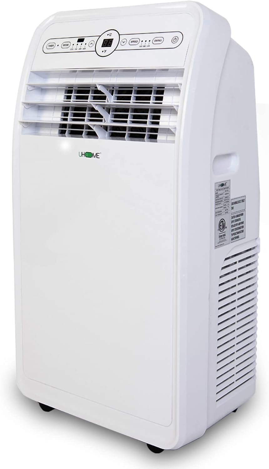 Uhome 12000 BTU Portable Air Conditioner & Heater - All-in-One Cooling & Heating Solution