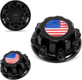 8 Lugs Black Wheel Center Caps for Silverado Suburban Sierra - OEM Fit