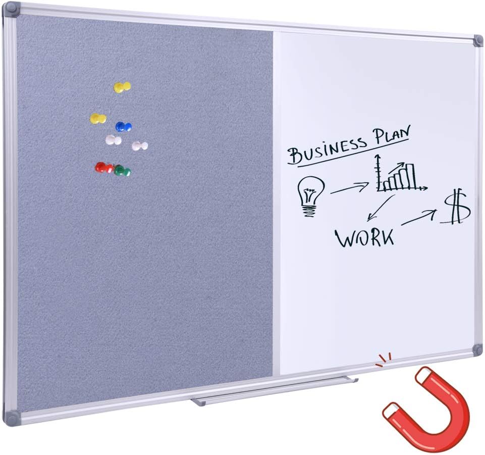 36x24 Cork & Dry Erase Combo Board for Office and Home Use