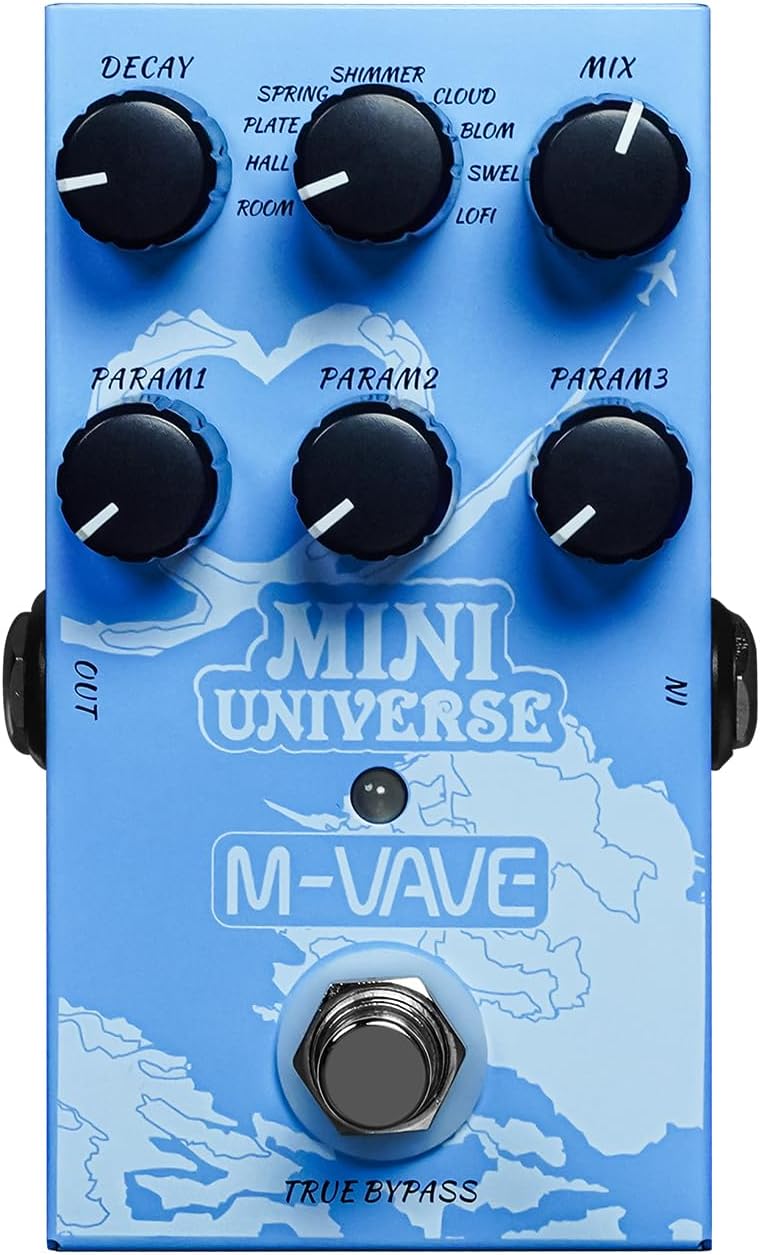 Guitar Pedal Reverb Innovation with 9 Unique Sound Effects