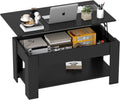 FDW 39.4 in Lift Top Coffee Table with Hidden Compartment - Smart