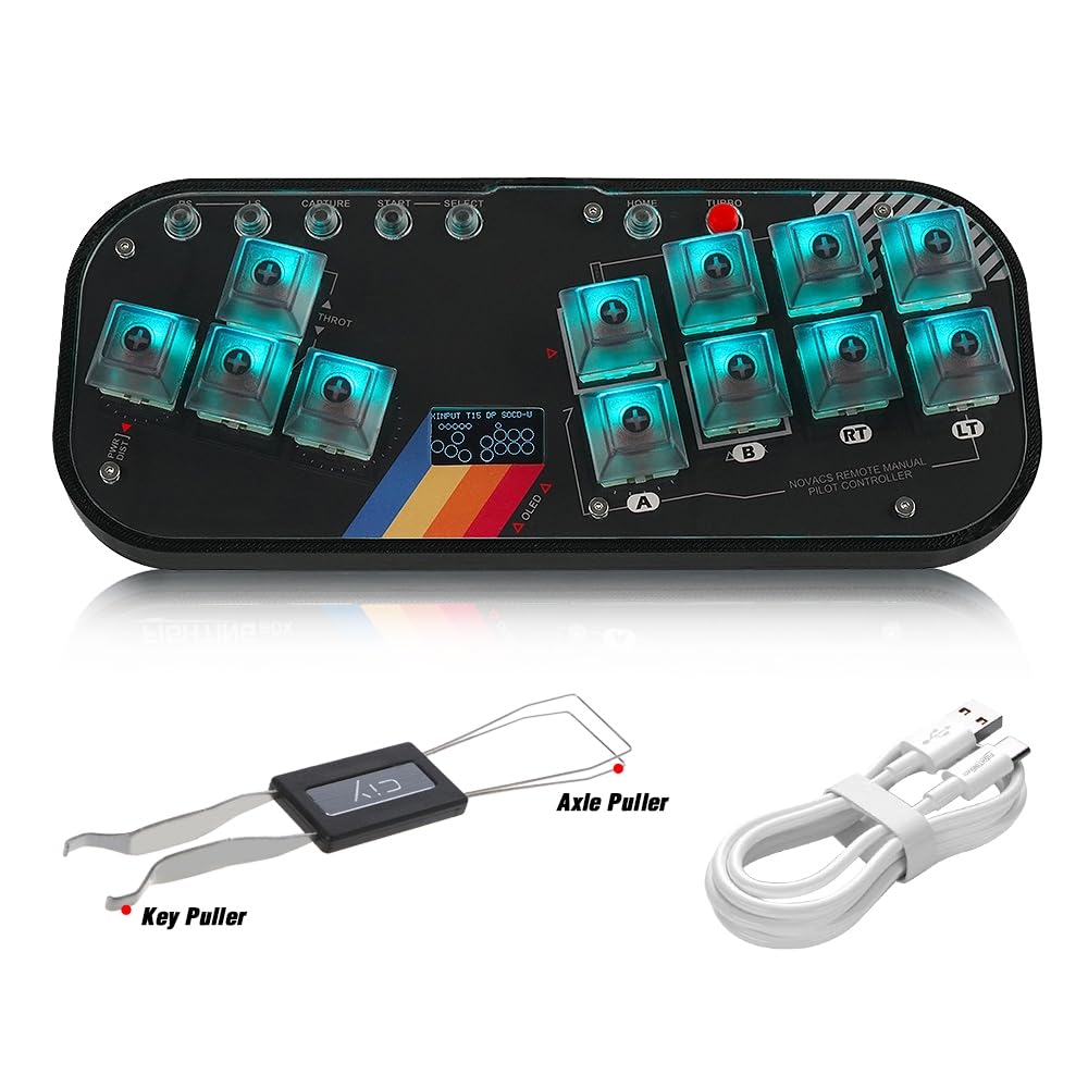 BITFUNX Gaming Keypad - Mini Gamepad with Custom RGB & Turbo