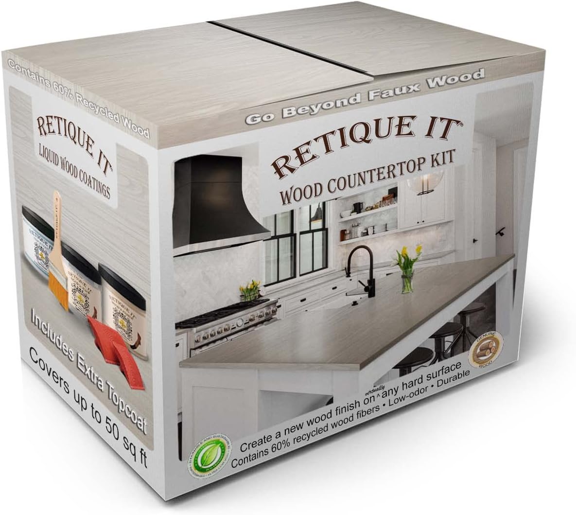 Retique It Wood Finish Countertop Kit for Stunning Transformations